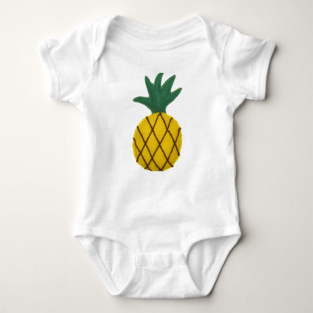 Ananas Baby Strampler (Vorderseite)
