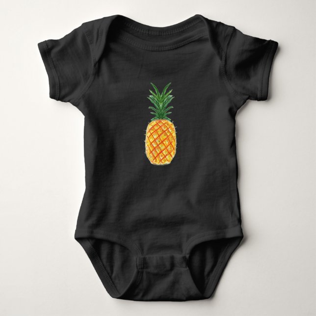 Ananas Baby Strampler (Vorderseite)