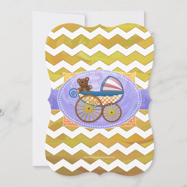 Ananas Baby Stuff Einladung (Vorderseite)