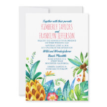 Ananas Beach Palms Tropische Hochzeit