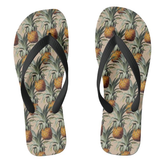 Ananas Beach Sand Tan Hintergrund Flip Flops (Fußbett)