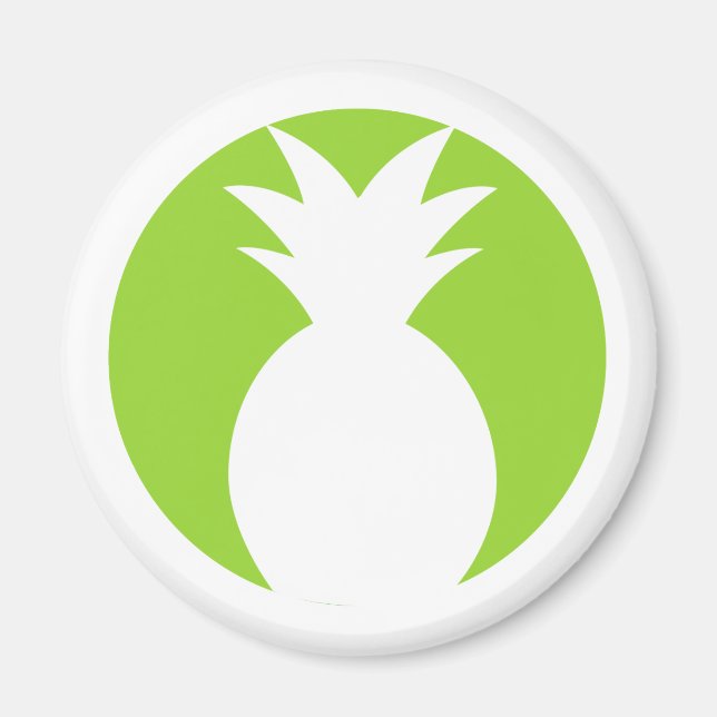 Ananas Begrüßungsgrafik Magnet (Vorne)