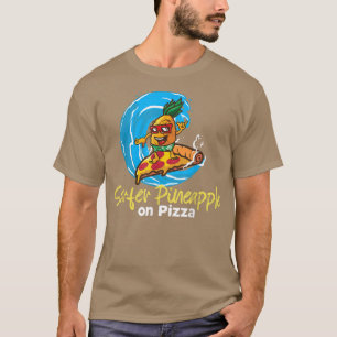 Ananas Belong on Pizza Surfer Pineaple Boy on  T-Shirt