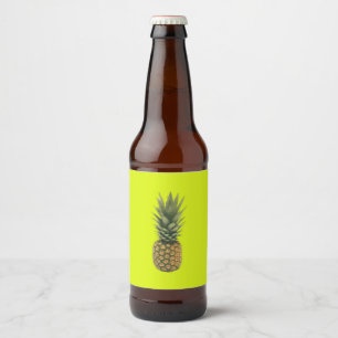 Ananas Bierflaschenetikett