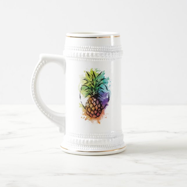 Ananas Bierglas (Links)