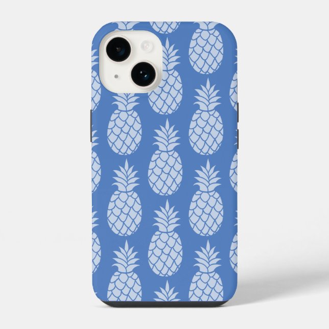 Ananas Blue iPhone Hülle (Rückseite)