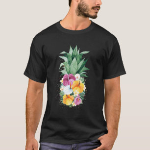 Ananas-Blume Aloha Hawaii Vintag Hawaiian Fl T-Shirt