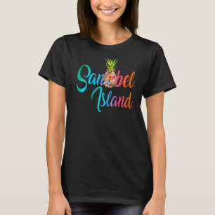 Ananas Blume Sanibel Island Vintag Florida F T-Shirt