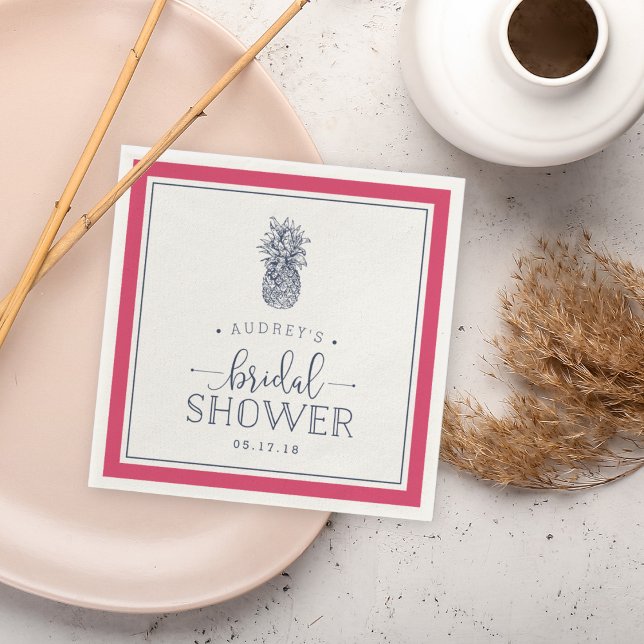 Ananas-Brautparty Serviette (Von Creator hochgeladen)