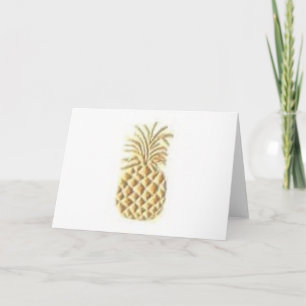 Ananas-Briefmarke Karte