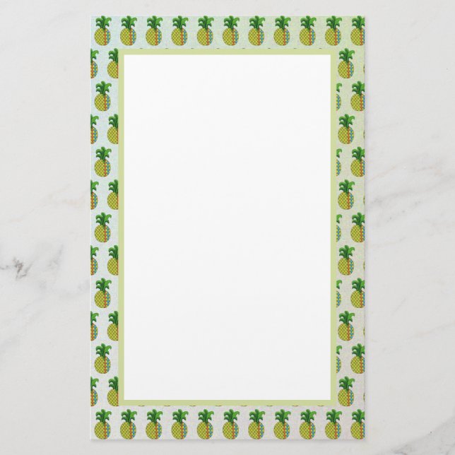 Ananas Briefpapier (Vorderseite)