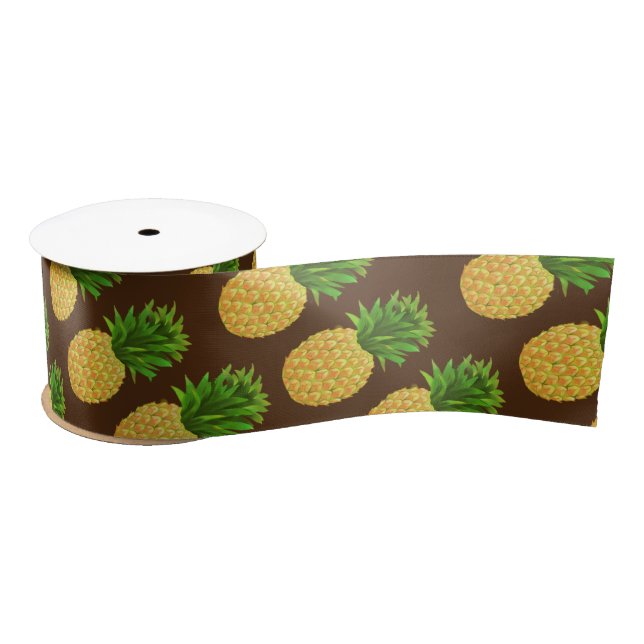 Ananas Brown Satinband (Spule)
