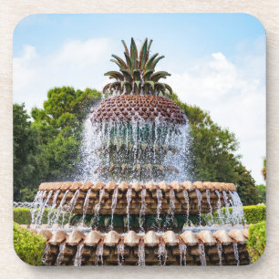 Ananas-Brunnen in Charleston, SC Getränkeuntersetzer