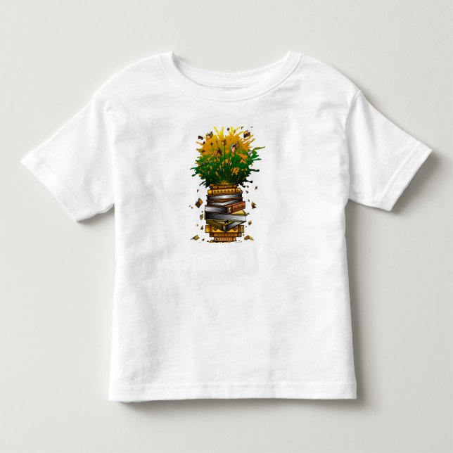 Ananas Bücher Kleinkind T-shirt (Vorderseite)