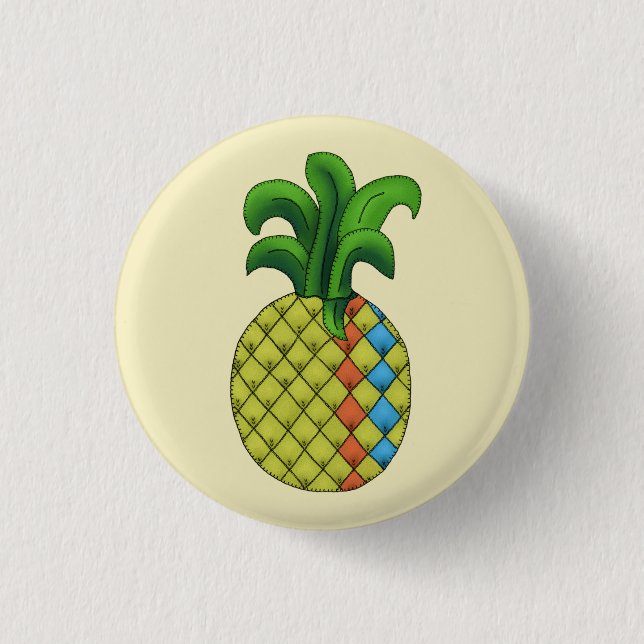 Ananas Button (Vorderseite)