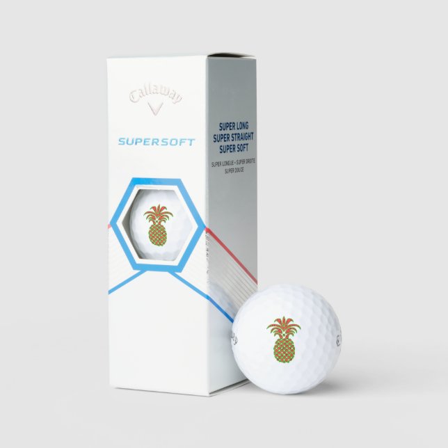 Ananas Callaway Golfbälle - Maßgeschneidertes Desi (Verpackung)