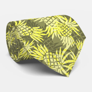 Ananas-Camouflage Hawaiian Krawatte