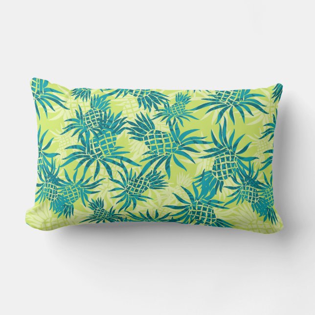 Ananas-Camouflage Hawaiian Lumbar Pillows Lendenkissen (Vorderseite)