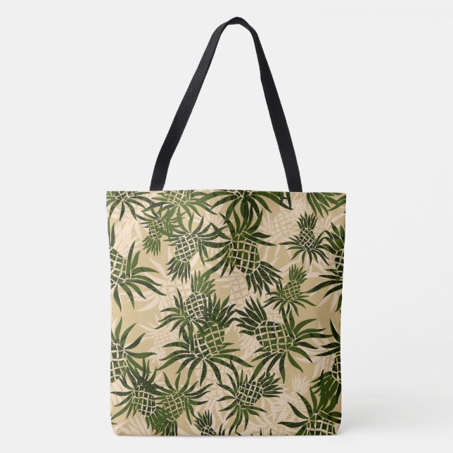 Ananas Camouflage Hawaiian Tropical Beach Bag (Vorderseite)