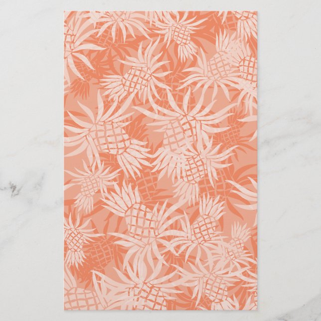 Ananas-Camouflage Hawaiian Tropical Briefpapier (Vorderseite)