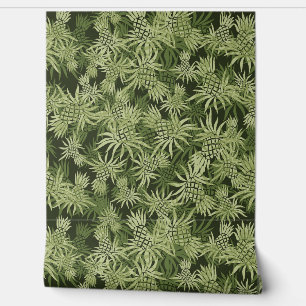 Ananas-Camouflage Hawaiian Tropical - Green Tapete