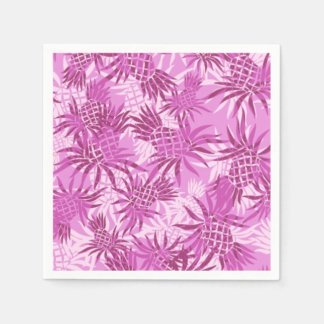 Ananas-Camouflage Hawaiian Tropical Serviette (Vorderseite)