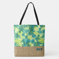 Ananas Camouflage Monogram Hawaiian Beach Bag