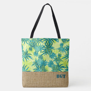 Ananas Camouflage Monogram Hawaiian Beach Bag