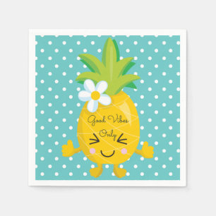 Ananas Charm Good Vibes nur Papier Napkin Serviette