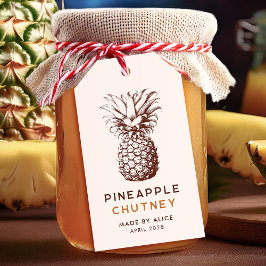 Ananas-Chutney-Hüttenkonserve Geschenkanhänger