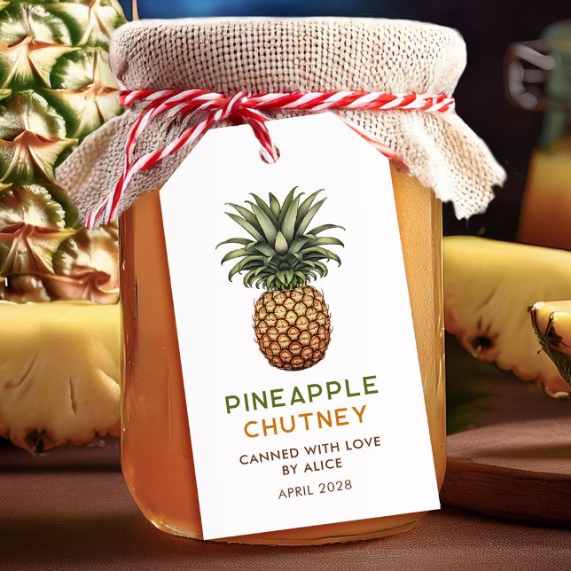 Ananas-Chutney-Hüttenkonserve Geschenkanhänger (Von Creator hochgeladen)