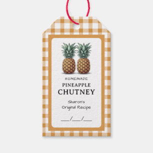 Ananas-Chutney-Konserve Geschenkanhänger
