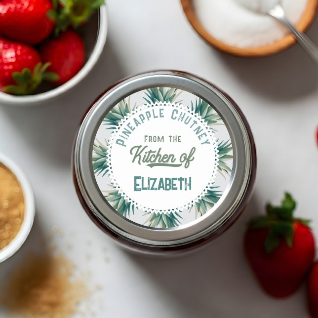 Ananas Chutney Runder Aufkleber (Von Creator hochgeladen)