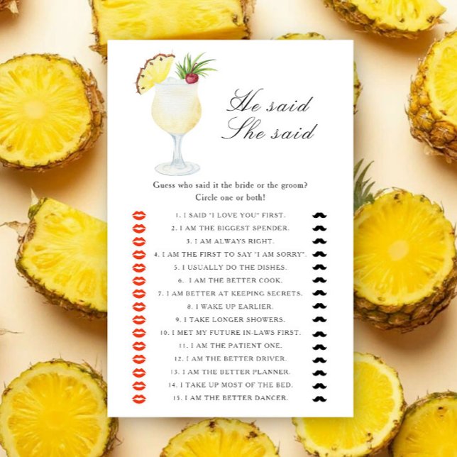 Ananas-Cocktail Er sagte, sie sagte Brautparty (Von Creator hochgeladen)