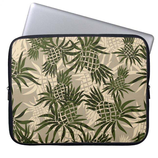 Ananas-Collagen-hawaiischer NeoprenWetsuit Laptopschutzhülle (Vorderseite)