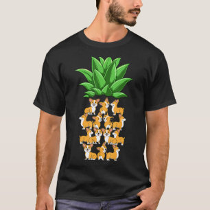 Ananas Corgis Ananas-Form Corgis Corgis Selbst T-Shirt