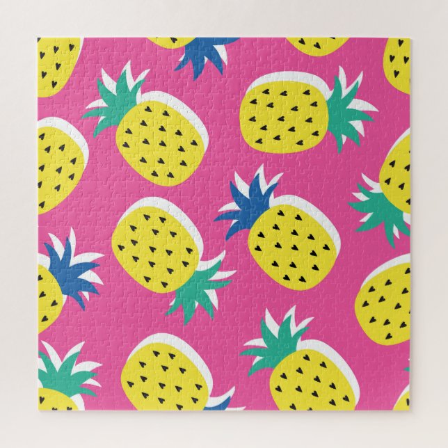 Ananas Crazy Colors: Childish Pop-Art. Puzzle (Vertikal)