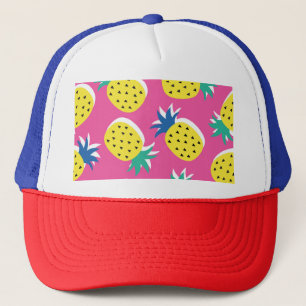 Ananas Crazy Colors: Childish Pop-Art. Truckerkappe