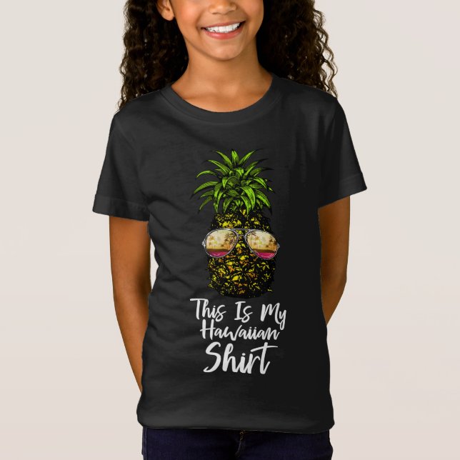 Ananas Das ist meine hawaiianische Retro-Hawaii-An T-Shirt (Vorderseite)