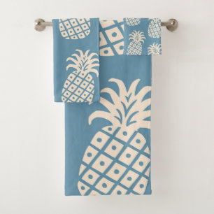 Ananas-Drehung Tropisches Design Badhandtuch Set