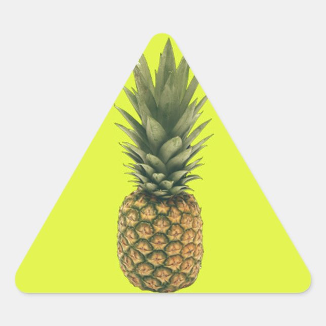 Ananas Dreieckiger Aufkleber (Vorderseite)