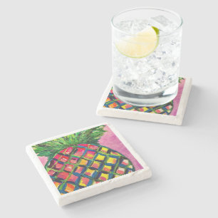 Ananas Drink Coasters Steinuntersetzer