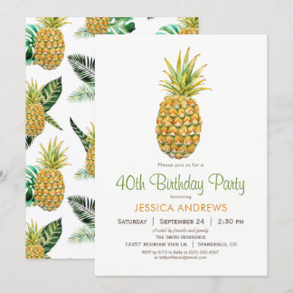 Ananas Einladung zum Geburtstag