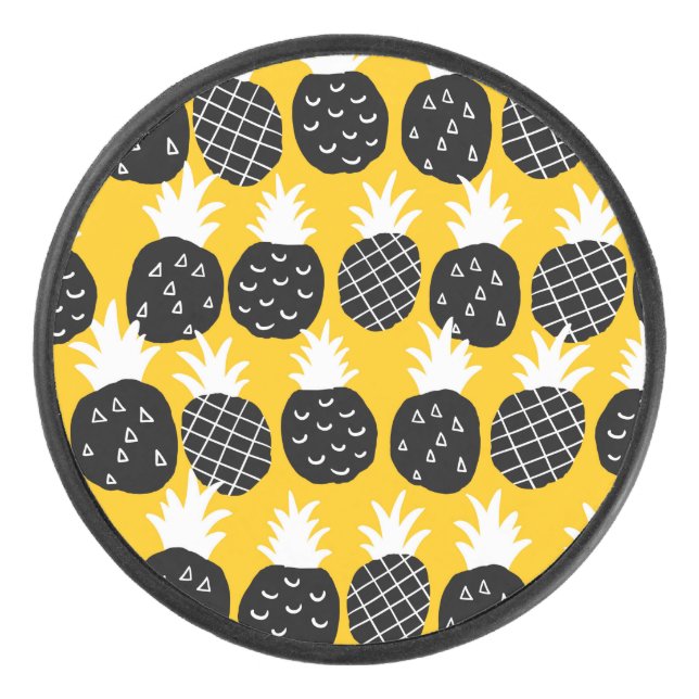 Ananas Eishockey Puck (Vorderseite)