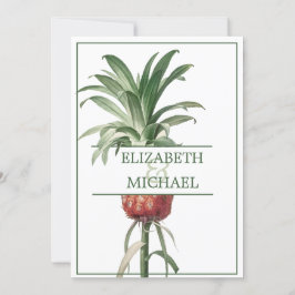 Ananas Elegante Hochzeit Moderne schicke Probe Einladung