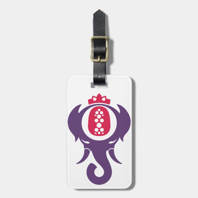 Ananas-Elephant Gepäckanhänger (Vorderseite vertikal)