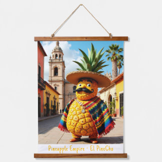 Ananas Empire - El PinCho Tapestri Mauer Wandteppich Mit Holzrahmen