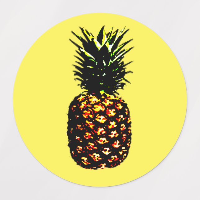 Ananas Etiketten (Design 3)