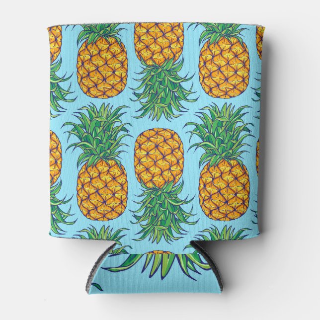 Ananas Exotic Summer Fruit Pattern Dosenkühler (Vorderseite)