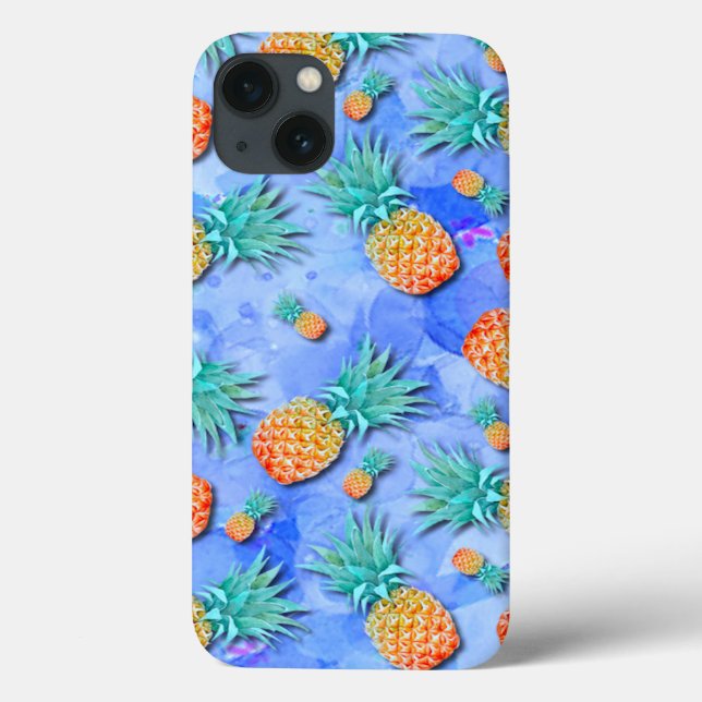 Ananas. Farbe. Feier. Case-Mate iPhone Hülle (Rückseite)